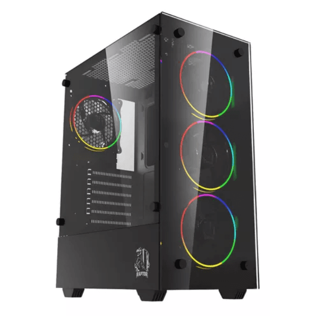 Gabinete Raptor Sentinel Templado 4x12cm RGB