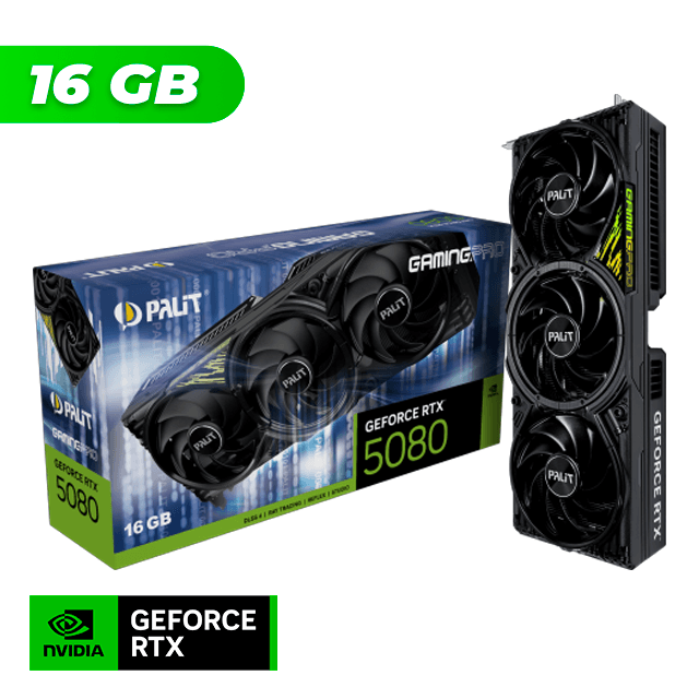 Placa de Video Palit NVIDIA GeForce RTX 5080 GAMING PRO 16GB GDDR7 + PRAGMATA Bundle