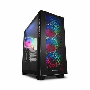 SHARKOON GABINETE ELITE SHARK CA300H BLACK ATX