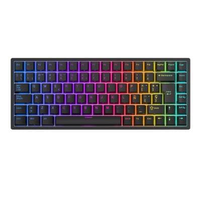 RK ROYAL TECLADO RK84 BLACK RED SWITCH