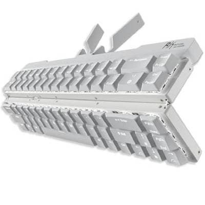 RK ROYAL KLUDGE TECLADO F68 60% WHITE SWITCH BLUE