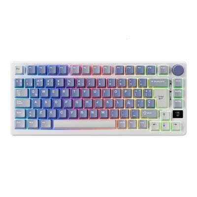 RK ROYAL KLUDGE TECLADO M75 OCEAN BLUE SILVER SWITCH