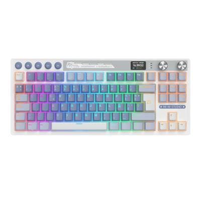RK ROYAL KLUDGE TECLADO M87 OCEAN BLUE SWITCH