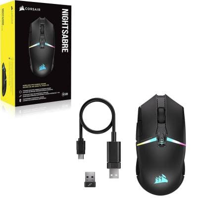 CORSAIR MOUSE NIGHTSABRE WL-BLK-RGB CH-931B011-NA