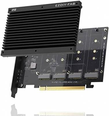 EZDIY-FAB QUAD M.2 PCIe 4.0/3.0 X16