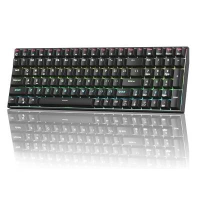 RK ROYAL KLUDGE TECLADO KLUDGE RK100 BLACK SWITCH BLUE