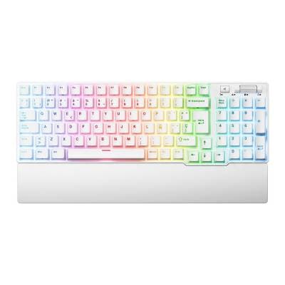 RK ROYAL TECLADO RK96 WHITE BROWN SWITCH