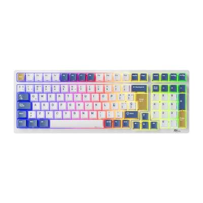 RK ROYAL TECLADO RK98 KLEIN BLUE RED SWITCH