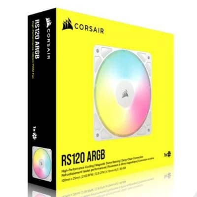 CORSAIR FAN RS120 ARGB PWM 120MM WH CO-9050184-WW