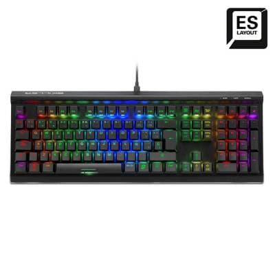 SHARKOON TECLADO SGK60 KAILH BOX BROWN ES BLACK 4044951033539
