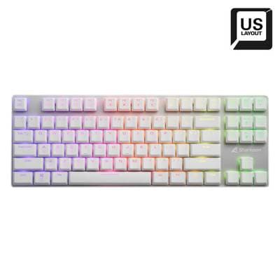 SHARKOON TECLADO PUREWRITER TKL KAILH US LOW PRO RGB WHITE 4044951034291