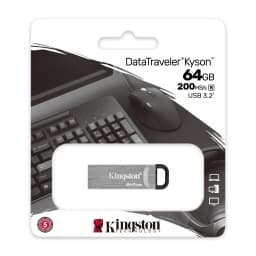 PENDRIVE 64GB KINGSTON DTKN USB 3.2 METÁLICO