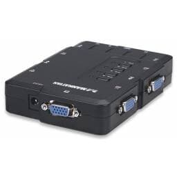 KVM PARA 4 PC C/AUDIO MANHATTAN (VGA Y USB)