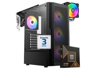 PC Gamer AMD Ryzen 5 9600x - Video RTX 5060 8Gb - RAM 16Gb - 1Tb - Wifi/BT - Win11 Pro Español