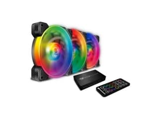 Kit 3 Fanes COUGAR VORTEX Rgb Spb 120 Pwm Hdb Cooling Kit Comptible Aura Fusion Msi y Polychrome Sync