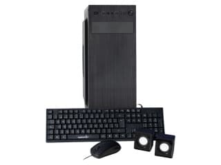 Combo Gabinete COMSTAR GCOCS-CCSHEXIH con fuente de poder 550W Mid Tower Teclado Mouse y Parlantes