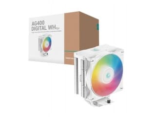 Cooler DEEPCOOL AG400 Digital Blanco Argb Para Intel y AMD