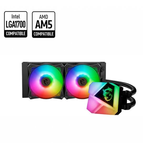 Cpu Water Cooler 240mm Msi Mag Coreliquid C240 Argb