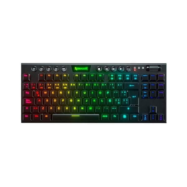Teclado Mecanico Inalambrico Redragon K621 Horus Tkl Rgb Red Switches - Español
