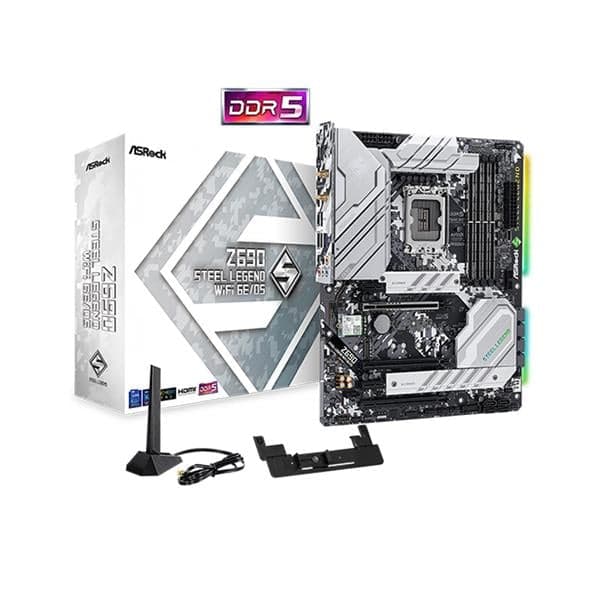 Motherboard Asrock Z690 Steel Legend Wifi 6e Ddr5 1700 - White Box ( Sin Caja Original)