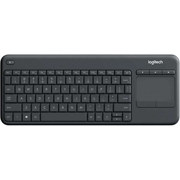 Teclado Logitech K400 Plus Touchpad Inalambrico Black