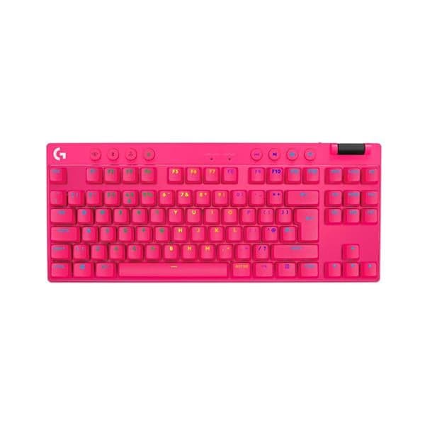 Teclado Logitech Pro X Tkl Magenta Lightspeed Inalambrico