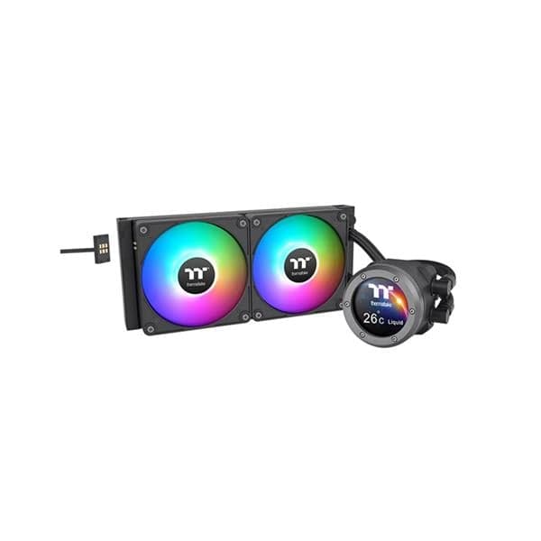 Cpu Water Cooler 240mm Thermaltake Th240 V2 Ultra Ex Argb - Lcd Display