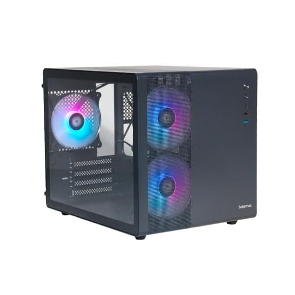 Gabinete Solarmax Cm-B300-Sf X3 Fan Argb