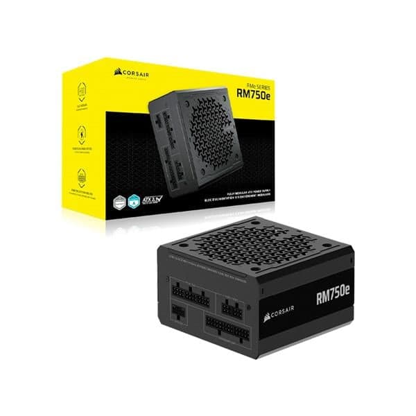Fuente 750w Corsair Rm750e 2025 80 Plus Gold Full Modular - Incluye Cable Pcie 5.0 12vhpwr Para Gpu