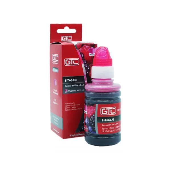 Tinta Alternativa Sistema Cont Gtc T644 Para Epson Magenta