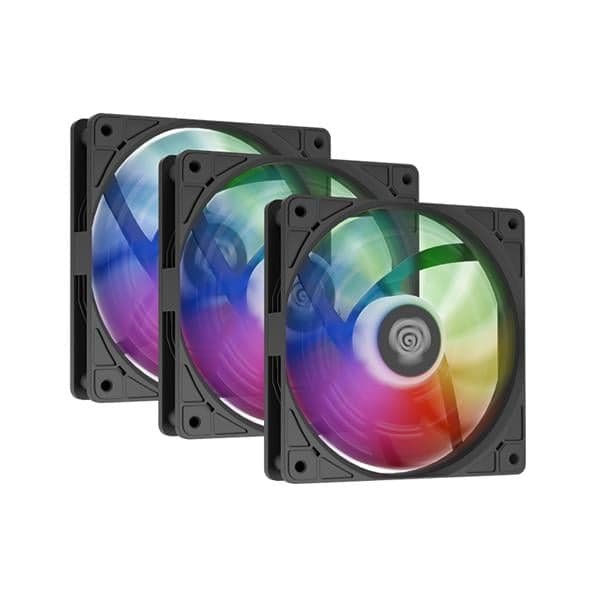 Fan Cooler 120mm Genesis Oxal Argb Black Pack X3