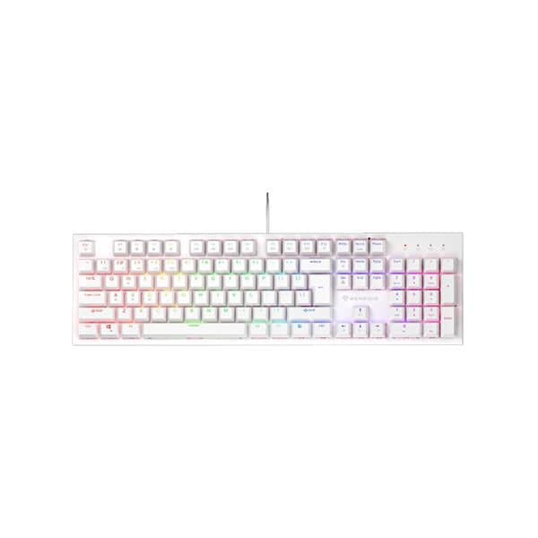 Teclado Mecanico Genesis Thor 303 Rgb Backlight Switch Silent Hot Swap - Layout Us - White