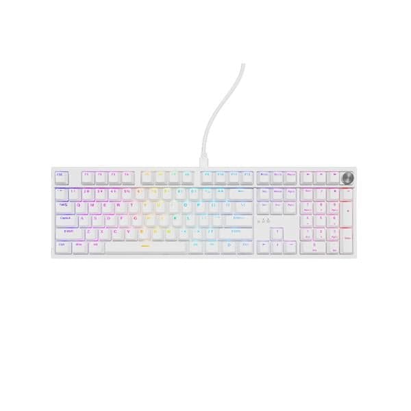Teclado Mecanico Genesis Thor 404 Rgb Backlight Switch Outemu Peach Silent - Layout Us - White