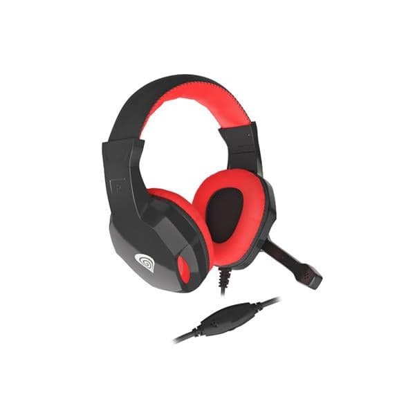 Auricular Genesis Argon 110 - C/ Micrófono - Black & Red