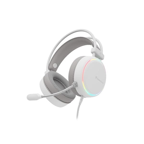 Auricular Genesis Neon 613 G2 Rgb White - C/ Micrófono