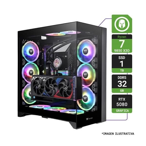 Pc Gamer Ryzen 7 9850x3d 32gb Ram 1tb Nvme Rtx 5080 16gb Water 360mm