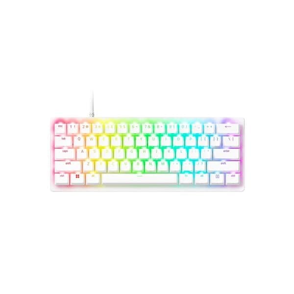 Teclado Mecanico 60% Razer Huntsman V3 Pro Mini White Analóg.
