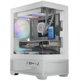 Gabinete Gamdias Aura GC9ME Elite Argb Mini Tower Blanco