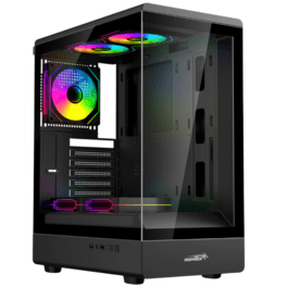 Gabinete Sentey Walker 240 Tg C/Coolers X5 Argb Aireflow Black