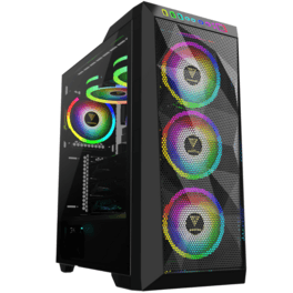 Gabinete Gamdias Athena M1 Black C/Coolers x3 RGB