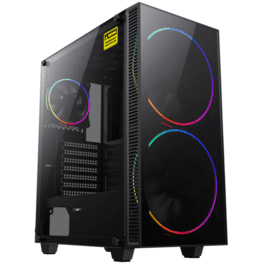 Gabinete Gamemax Black Hole A363-TB C/Coolers ARGB
