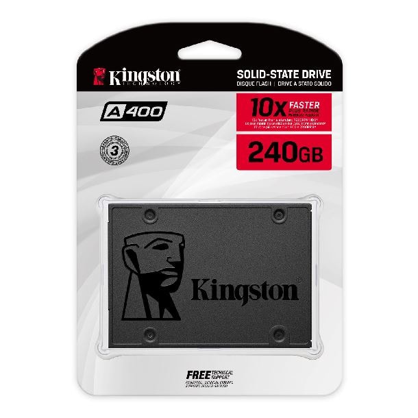 HD SSD 240GB KINGSTON A400 SATA III 2.5"
