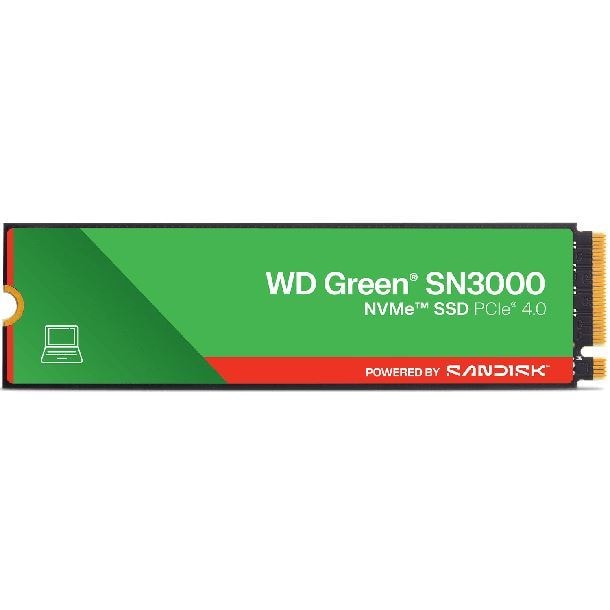 HD SSD 2TB WD GREEN SN3000 M.2 NVME GEN4 5000MB/S 2280