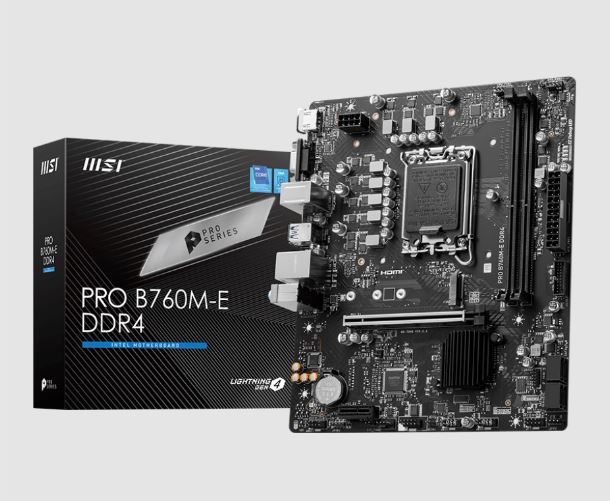 MOTHER MSI PRO B760M-E DDR4 S1700