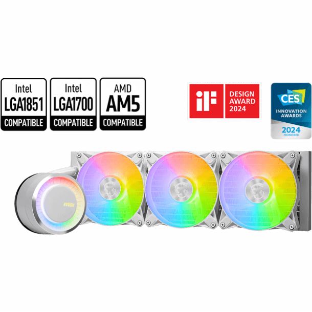WATERCOOLER 360MM MSI MAG CORELIQUID E360 WHITE
