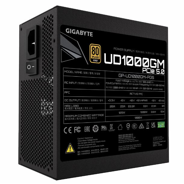FUENTE 1000W GIGABYTE GP-UD1000GM PG5 80 PLUS GOLD