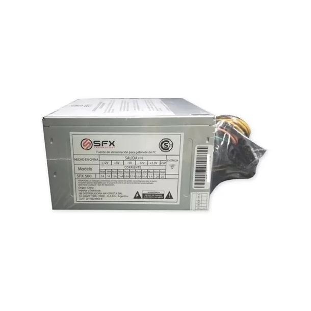 FUENTE 500W SFX ATX 20+4 SATA