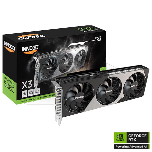 PLACA DE VIDEO GeForce RTX 5080 16GB INNO3D X3