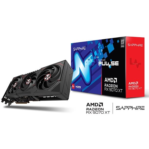 PLACA DE VIDEO RADEON RX 9070 XT 16GB SAPPHIRE PULSE
