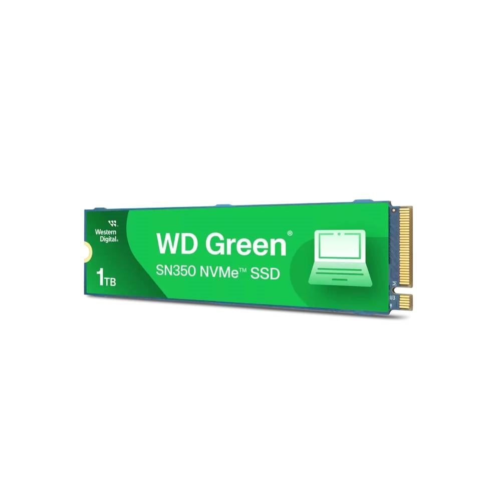 DISCO SOLIDO SSD WESTERN DIGITAL GREEN SN350 1TB NVME M2 2400MB/S